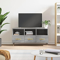 Maison Chic Meuble TV scandinave gris - Banc TV pour salon Sonoma 102x36x50 cm bois d'ingénierie -MN96918