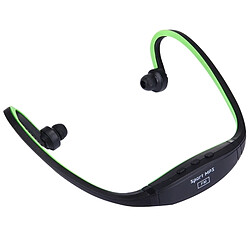 Avis Wewoo Casque Bluetooth Sport vert pour les smartphone et iPad ordinateur portable MP3 ou autres périphériques audio, stockage maximum de carte SD: 8GB étanche imperméable à l'eau stéréo sans fil écouteurs intra-auriculaires avec micro SD,