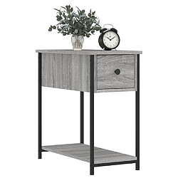 Avis Maison Chic Table de chevet,Table de nuit,Table d'appoint pour salon sonoma gris 30x60x60 cm bois d'ingénierie -MN95540