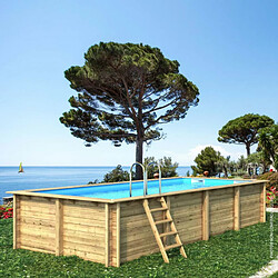 Acheter PISCINE RAINURÉE LANGUETTE RECT. ELLY SWIMWOOD ELLY 620 x 299 x 131 cm BOIS