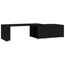 vidaXL Table basse Noir 150x50x35 cm Bois d'ingénierie