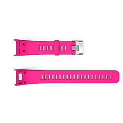 Wewoo Bracelet pour montre connectée Dragonne Sport en silicone Garmin Vivosmart HR 1 Rose Red