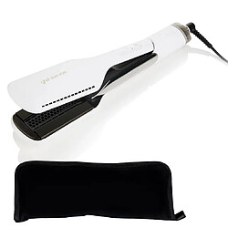 GHD - Fer à Lisser Lisseur Séchant - Duet Style - 2 en 1 Blanc + Pochette Hairprice Noire 