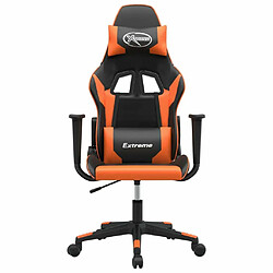 Avis Maison Chic Chaise de jeu, Chaise gaming, Fauteuil gamer d'ordinateur,Chaise de Bureau Noir et orange Similicuir -GKD86310