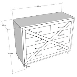 Avis Hanah Home Commode en aggloméré pieds en métal Comfort.