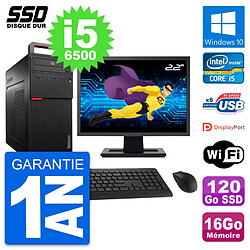 PC Tour Lenovo M700 Ecran 22" Intel i5-6500 RAM 16Go SSD 120Go Windows 10 Wifi · Occasion 