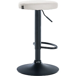 Non Tabouret de bar Ponte simili cuir noir pas cher