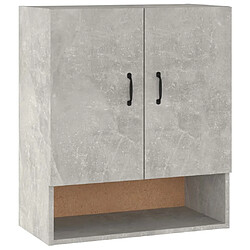 Maison Chic Armoire murale,Meuble de Rangement pour salon,cuisine Gris béton 60x31x70 cm Bois d'ingénierie -MN83160