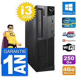 PC Lenovo M92p SFF Intel i3-3220 RAM 4Go Disque Dur 250Go Windows 10 Wifi · Occasion 