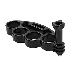 Acheter Wewoo Stabilisateur noir pour GoPro HERO6 / 5/5 Session / 4 Session / 4/3 + / 3/2/1, Xiaomi et autres caméras d'action poche en plastique Knuckles Fingers Grip anneau Monopode trépied avec vis à vis