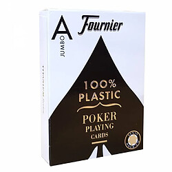 Fournier Cartes Fournier ""TITANIUM SERIES"" Jumbo - Jeu de 55 cartes 100% plastique - format poker - 2 index Jumbo