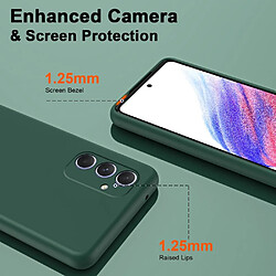 Acheter Htdmobiles Coque pour Samsung Galaxy A55 5G - housse etui silicone gel fine + film ecran - VERT