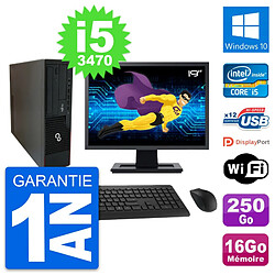 PC Fujitsu E910 DT Ecran 19" Intel i5-3470 RAM 16Go Disque 250Go Windows 10 Wifi - Occasion