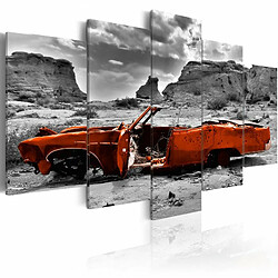 Paris Prix Tableau Imprimé Orange Car 100 x 200 cm