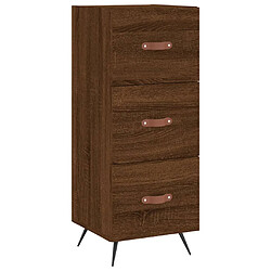 Acheter vidaXL Buffet haut Chêne marron 34,5x34x180 cm Bois d'ingénierie