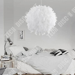 Tech Discount TD® Nordique créatif chaud romantique chambre décoration salle d'exposition personnalité mode blanc boule de badminton lustre décora