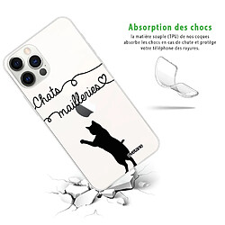 Evetane Coque iPhone 12/12 Pro souple silicone transparente