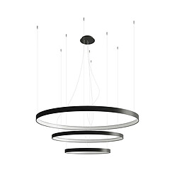 Thoro Lighting Lustre RIO 3 55/78/110 noir LED 4000K TH.177 Lustre noir 150x110x110cm