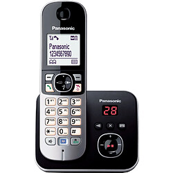 Téléphone sans fil dect noir/silver avec répondeur - kx-tg6821 - PANASONIC