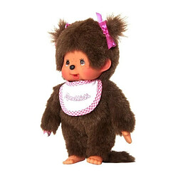 Bandai Monchhichi Fille Bavoir Rose 20 cms