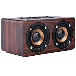 Vendos85 enceintes en Bois sans Fil Bluetooth 10W marron 