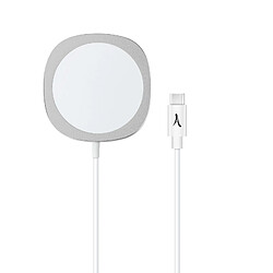 Chargeur Induction 15W Fixation Magnétique Magsafe Fonction Stand Akashi Blanc