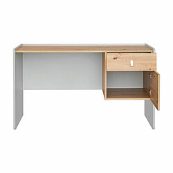 Avis Paris Prix Bureau 1 Niche & 1 Tiroir Vivero 134cm Gris & Naturel