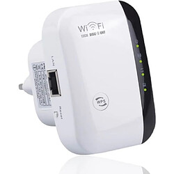 Tech Discount TD® 300M WLAN 802.11n/g/b Wifi Repeater Repeteur / Booster de signal sans fil WiFi extender À travers l'amplificateur sans fil mural 