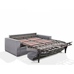 Avis Inside 75 Canapé convertible EXPRESS PREMIUM 120 cm sommier lattes RENATONISI matelas BULTEX velours anthracite