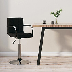 vidaXL Tabouret de bar Noir Tissu