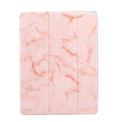 Etui en PU tri-fold intelligent marbre rose pour votre Apple iPad 9.7-inch/Air 2/Air 