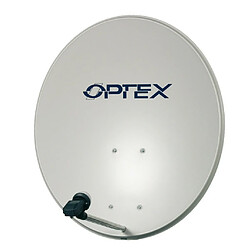 Optex Antenne Parabole Satellite Acier 80 cm Gris clair - Gain 38.3dB, sans LNB