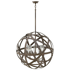 Elstead Lighting Plafonnier extérieur à 5 ampoules en fer IP44, E14