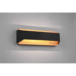 Lumière Applique Murale Moderne 35cm Up & Down Noir Mat 3000K