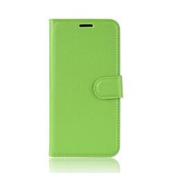 Etui en PU litchi vert pour votre Xiaomi Mi 8 Lite/Mi 8 Youth (Mi 8X)