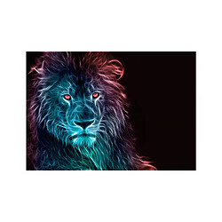 Artgeist Papier peint - Abstract lion - rainbow [350x245]