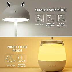 Avis Universal Lampe de bureau pour enfants, Lampe de lit LED Lampe USB rechargeable de lecture et lampe de bureau dimmable, lumineuse flexible à 360 ° avec porte-stylo et porte-téléphone portable pour travailler, étudier, dormir, (blanc)