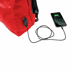 Sac à Dos avec Power Banket Compartiment pour Tablette et Ordinateur Portable Celly FUNKYBACKRD Rouge