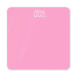 Universal Balance électronique de précision Balance à LED Balance de poids corporel Balance de santé domestique Balance de salle de bains Échelle cadeau 180kg (rose)