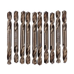 10 pcs haute vitesse acier hss perceuse torsion métal foret double extrémité 5mm