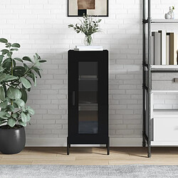 vidaXL Buffet Noir 34,5x34x90 cm Bois d'ingénierie