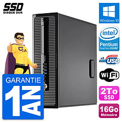 PC HP ProDesk 400 G1 SFF Intel Pentium G3220 RAM 16Go SSD 2To Windows 10 Wifi · Occasion 