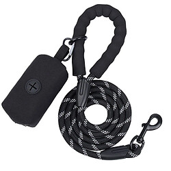 Universal Laisse pour chien, corde ronde en nylon réflecteur, corde anti-explosion, fourniture pour chien, sac à main, traction. 