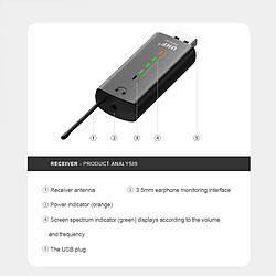 Acheter Lavalier Sans Fil Usb Enregistrement En Direct Microphone De Réduction De Bruit Radio Pour Téléphone Portable Ordinateur Noir