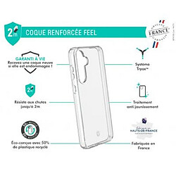 Force Case Coque pour Galaxy S23 FE Renforcée FEEL Système Tryax Inserts 3D Transparent