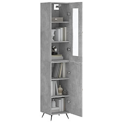 Avis Maison Chic Buffet,Meuble de Rangement,commode pour salon,Cuisine Gris béton 34,5x34x180 cm Bois d'ingénierie -MN99584