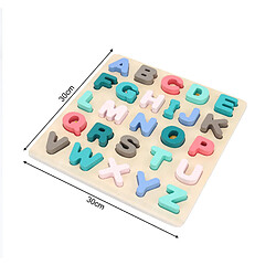 Mobili Rebecca Jeu Puzzle Lettres de l'Alphabet pour Enfants Rebecca Mobili Jambo À partir de 3 ans Bois Multicolore 2,5x30x30