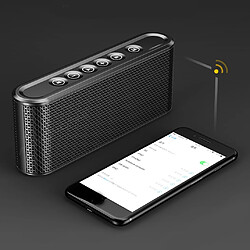 Universal WorallymyMy X6 Batterie Bluetooth V4.2 + EDR Haut-parleur sans fil TF Carte USB Subwoofer Puissance mobile | Haut-parleurs portatifs (Noir) pas cher