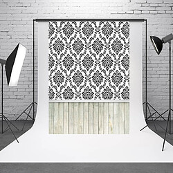 Wewoo Arrière plan studio 1.5mx 2.1m motif vintage planche de bois bébé photo tir fond tissu