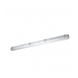 Leds C4 Plafonnier Solid, polycarbonate, gris, 126 cm